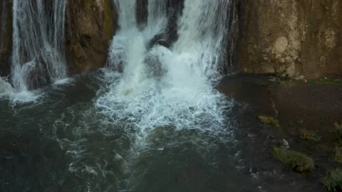 Big waterfall in the mountains of Turkey Stock Footage 150520517
