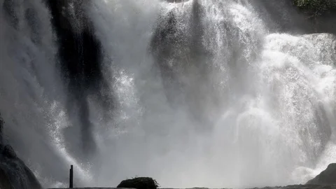 Big waterfall slow motion 2 Stock Footage 77817118