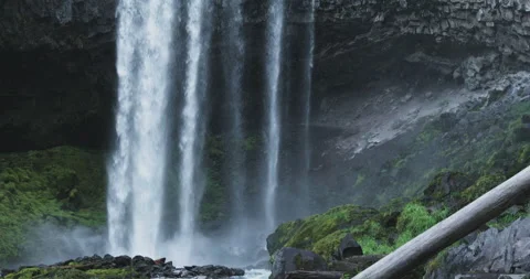 Big Waterfall Slow-motion | Beautiful Oregon 4K Stock Footage 153710628