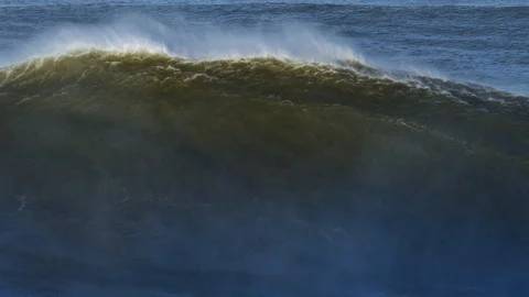 Big wave breaking Stock Footage 88620681