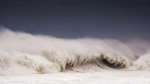 Big wave breaking Stock Photos