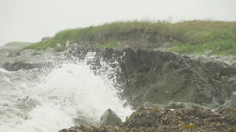 Big wave crash 240fps 動画素材 46227530