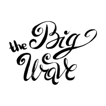 The Big Wave Stock Illustration