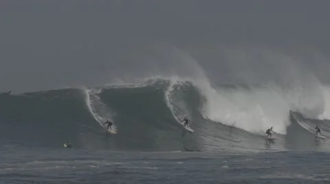 BIG WAVE - Party wave Stock Footage 43101087