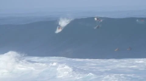 Big Wave at Pipeline Stock Footage 44067789
