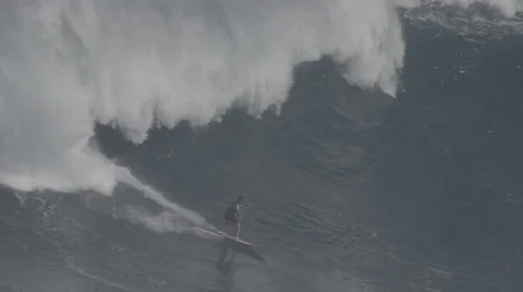 BIG WAVE SURFING Stock Footage 47957785