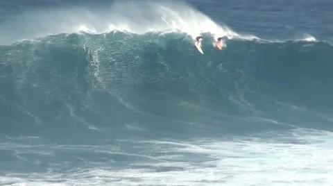 Big Wave Surfing Stock Footage 49041889