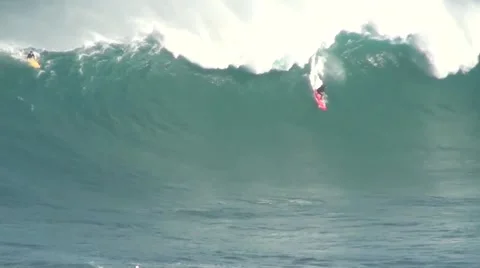 Big Wave Surfing Stock Footage 49041908