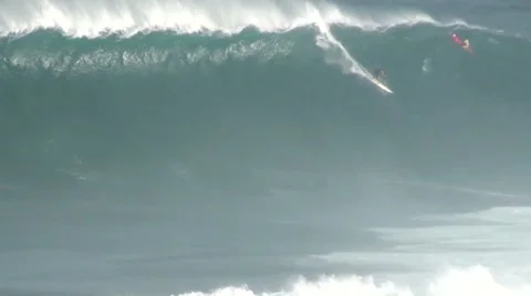Big Wave Surfing Stock Footage 49041984