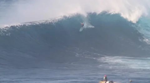 Big Wave Surfing Stock Footage 49041987
