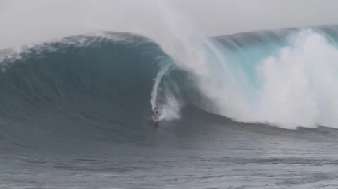 Big Wave Surfing Stock Footage 49042033