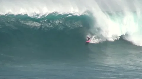 Big Wave Surfing Stock Footage 49042035