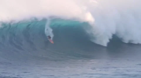 Big Wave Surfing Stock Footage 49042041