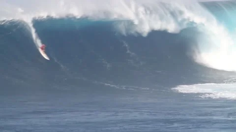 Big Wave Surfing Stock Footage 49042080