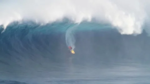 Big Wave Surfing Stock Footage 49042091