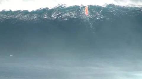 Big Wave Surfing Stock Footage 49042124