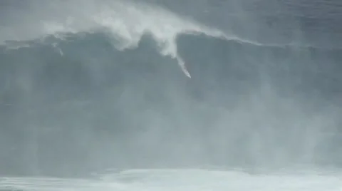 Big Wave Surfing Stock Footage 49042139