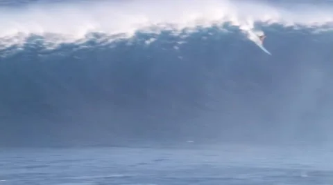 Big Wave Surfing Stock Footage 49042162