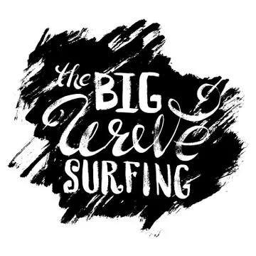 The Big Wave Surfing Stock-Illustration