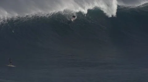 BIG WAVE WIPE OUT Stock Footage 40623798