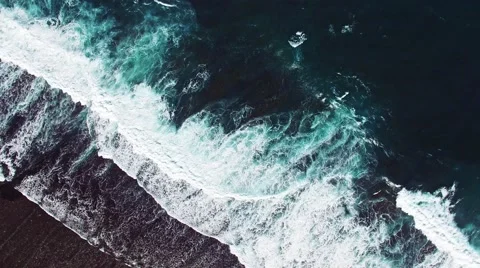 Big waves in Bali Stock Footage 53899059