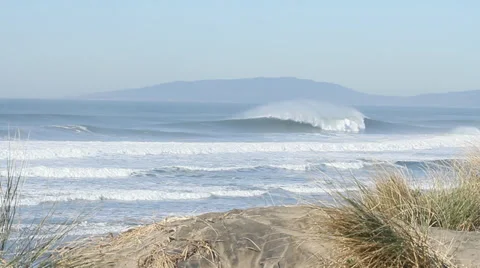 Big Waves in California Stock Footage 36669943