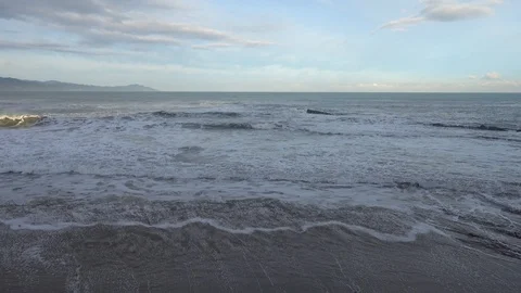Big waves in the Cantabrian Sea Video stock 122389168