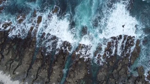 Big Waves &amp; Coral Video stock 315080665