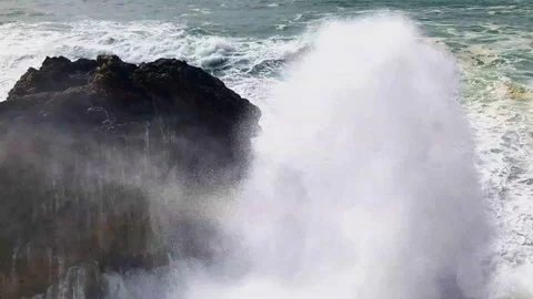 Big Waves Crashing Stock Footage 104547105
