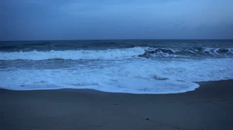 Big waves on exotic beach, Koh Samui Island, Thailand Stock Footage 4758826