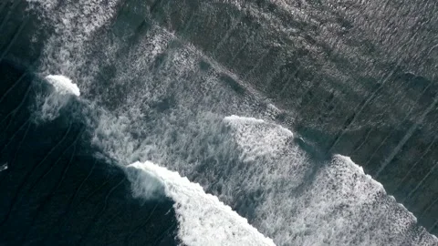 Big waves footage captured by drone Stock Footage 131664132