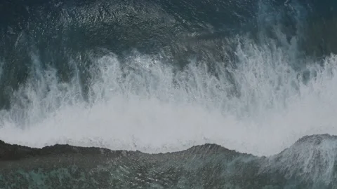 Big Waves in French Polynesia Stock Footage 168719949