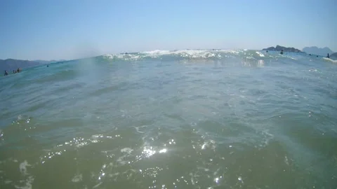 Big waves hitting the camera. Stock-Footage 137262157