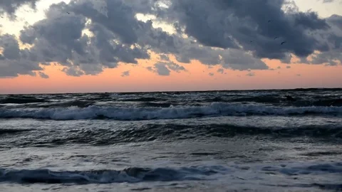 Big waves in the morning Видео 101157269