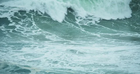 Big Waves at Nazaré Stock Footage 304403144