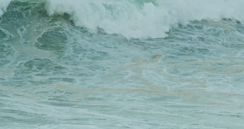 Big Waves at Nazaré Stock Footage 304404603
