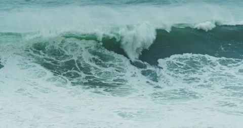 Big Waves at Nazaré Stock Footage 304406506