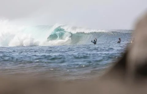 Big Waves in the Ocean Stock Photos