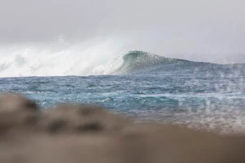 Big Waves in the Ocean Foto stock