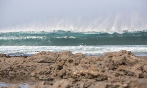 Big Waves in the Ocean Stock Photos