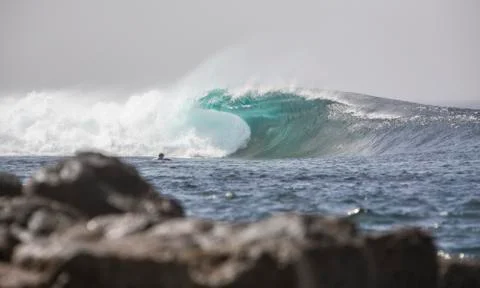 Big Waves in the Ocean Stock Photos