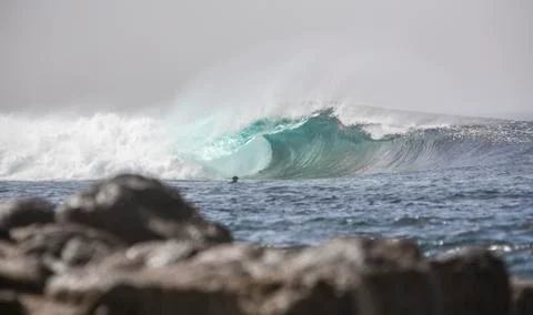 Big Waves in the Ocean Foto stock