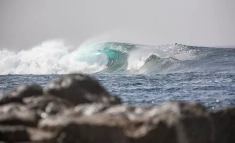 Big Waves in the Ocean Stock Photos