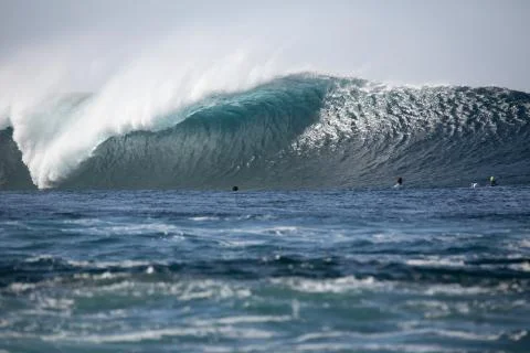 Big Waves in the Ocean Stock Photos