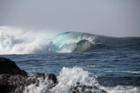 Big Waves in the Ocean Stock Photos