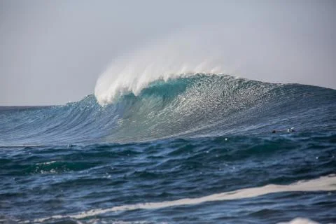 Big Waves in the Ocean Stock Photos