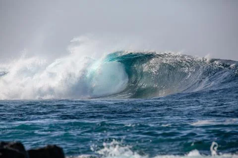Big Waves in the Ocean Stock Photos