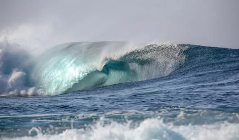 Big Waves in the Ocean Stock Photos