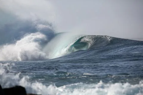 Big Waves in the Ocean Stock Photos