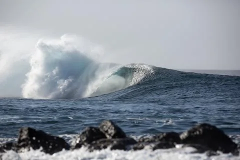 Big Waves in the Ocean Stock Photos